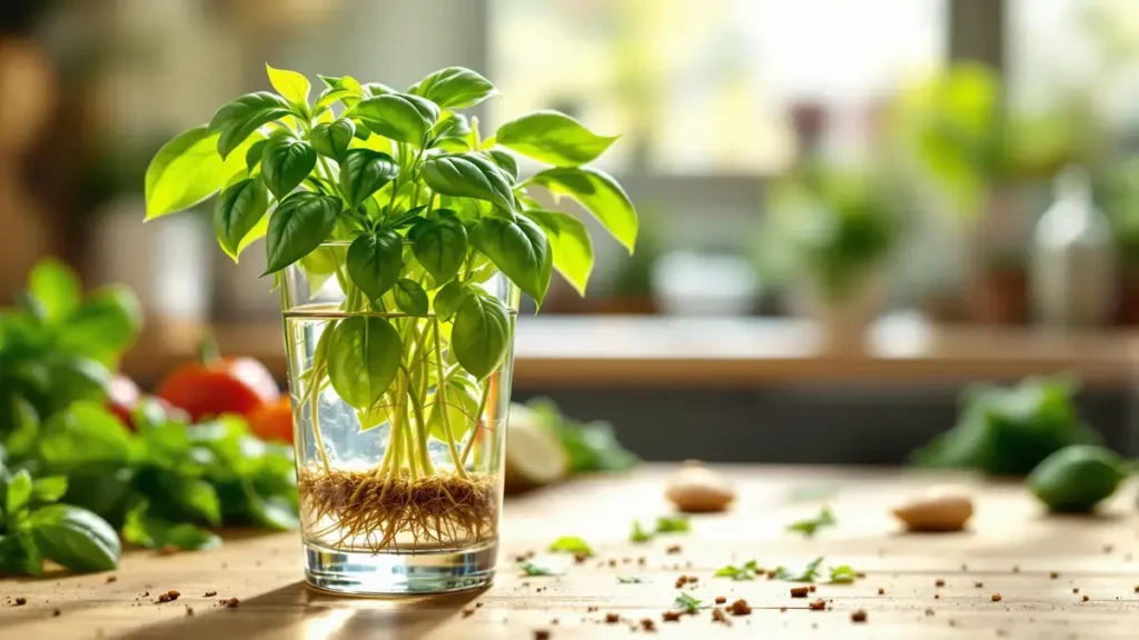 Ontdek hoe een simpel glas water je wekenlang verse basilicum kan bieden